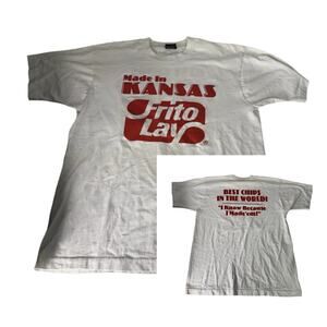 VTG Frito Lay Made In Kansas Shirt “BEST CHIPS IN THE WORLD” Employee L - FoTL